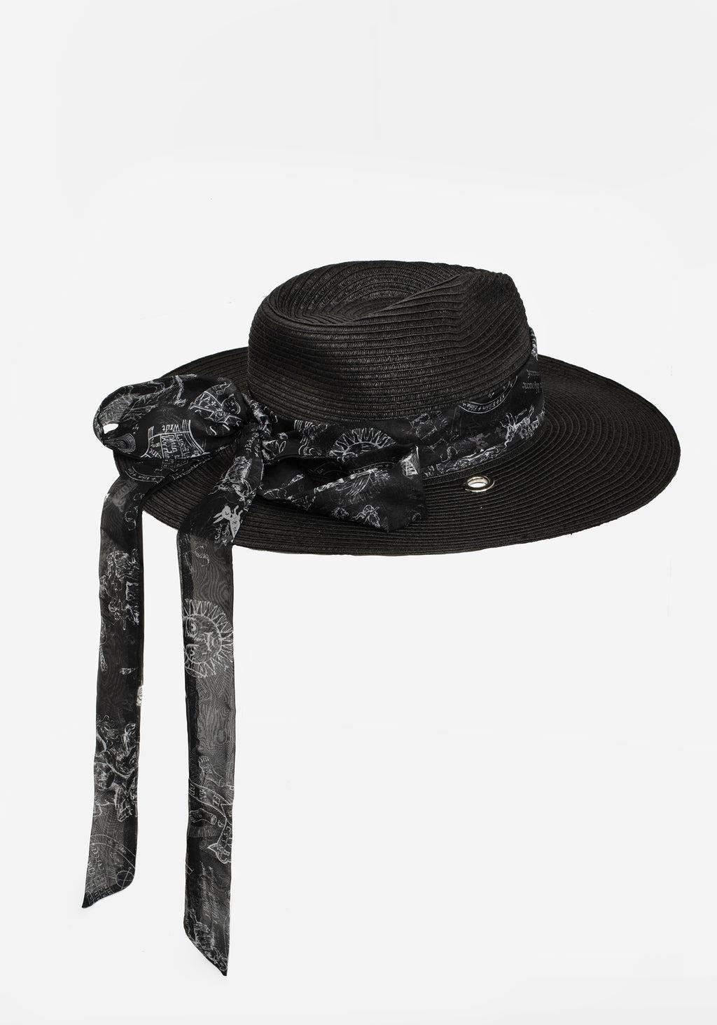 Maleficarum Tie Detail Sun Hat Product Image