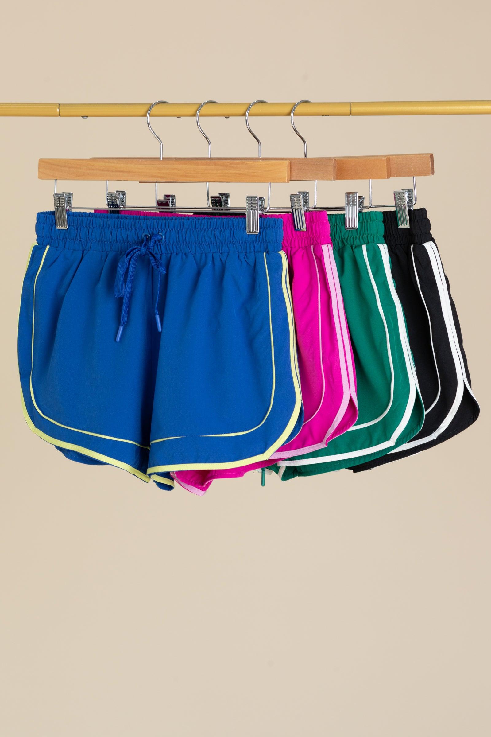 Two Tone Activewear Shorts With Lining Product Image