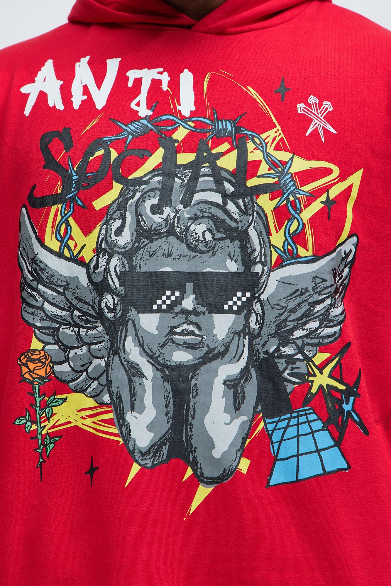 Love The Hate Hoodie - Red Product Image