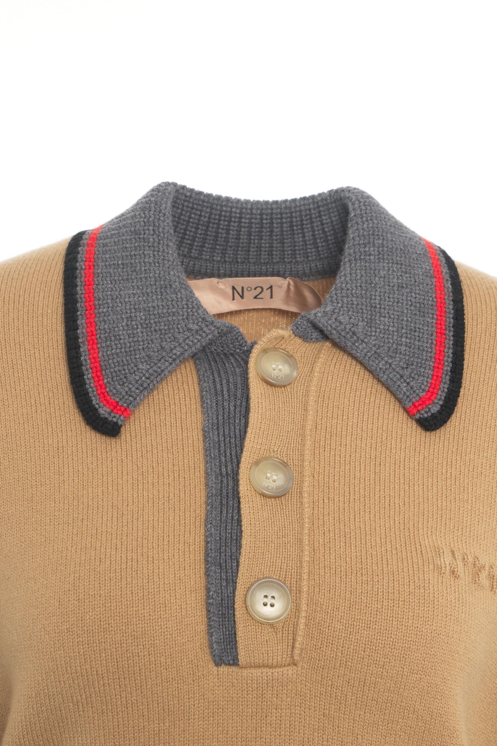 Knit Polo Sweater Product Image