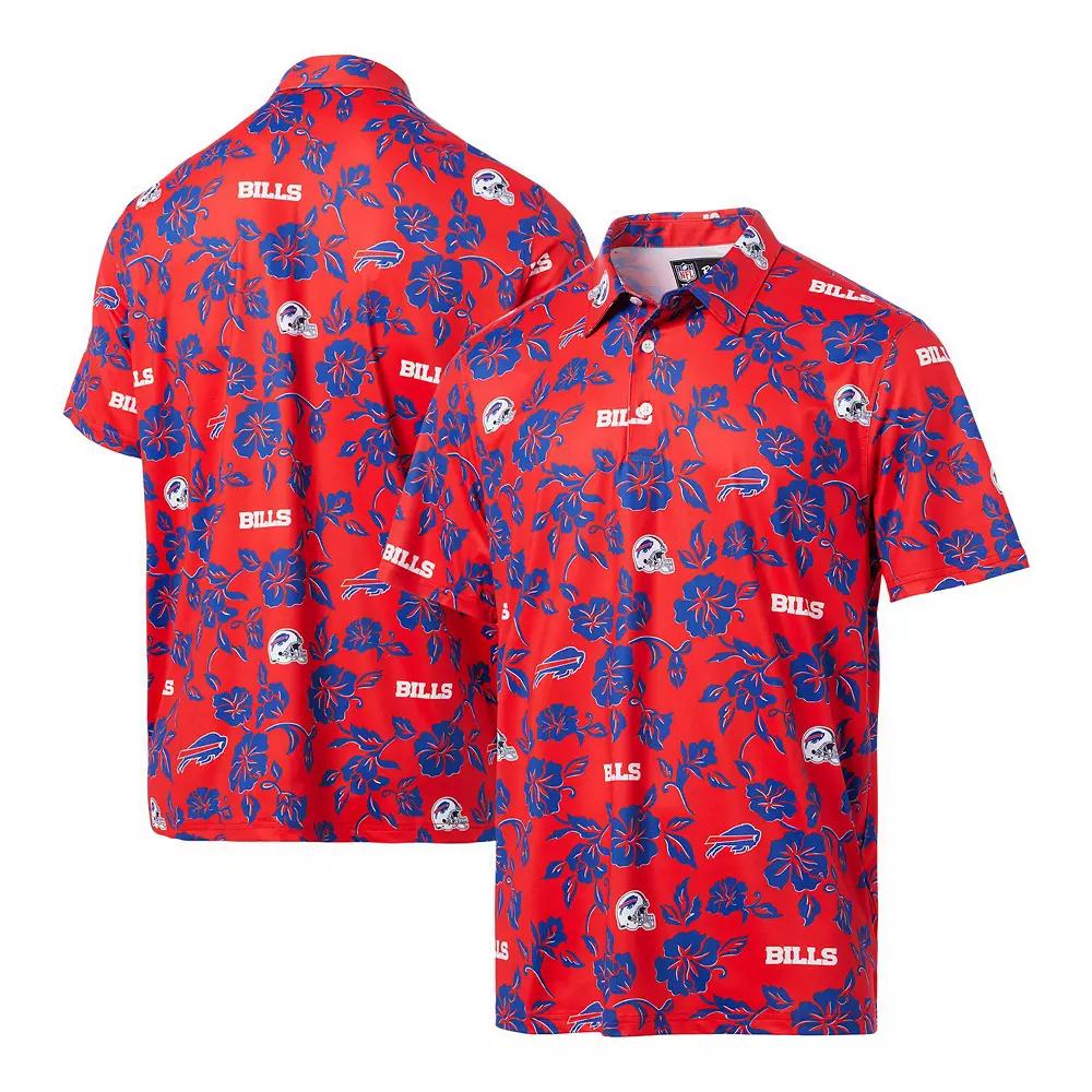 Men's Reyn Spooner Red Buffalo Bills Pua Performance Polo, Size: Small Product Image