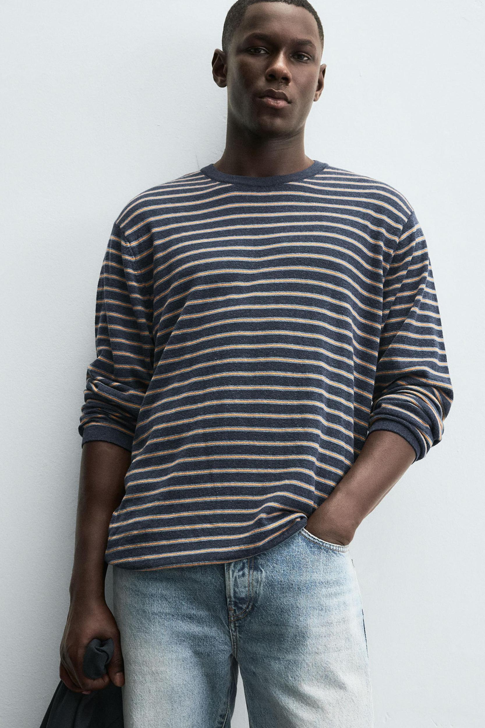 STRIPED JACQUARD SWEATER Product Image