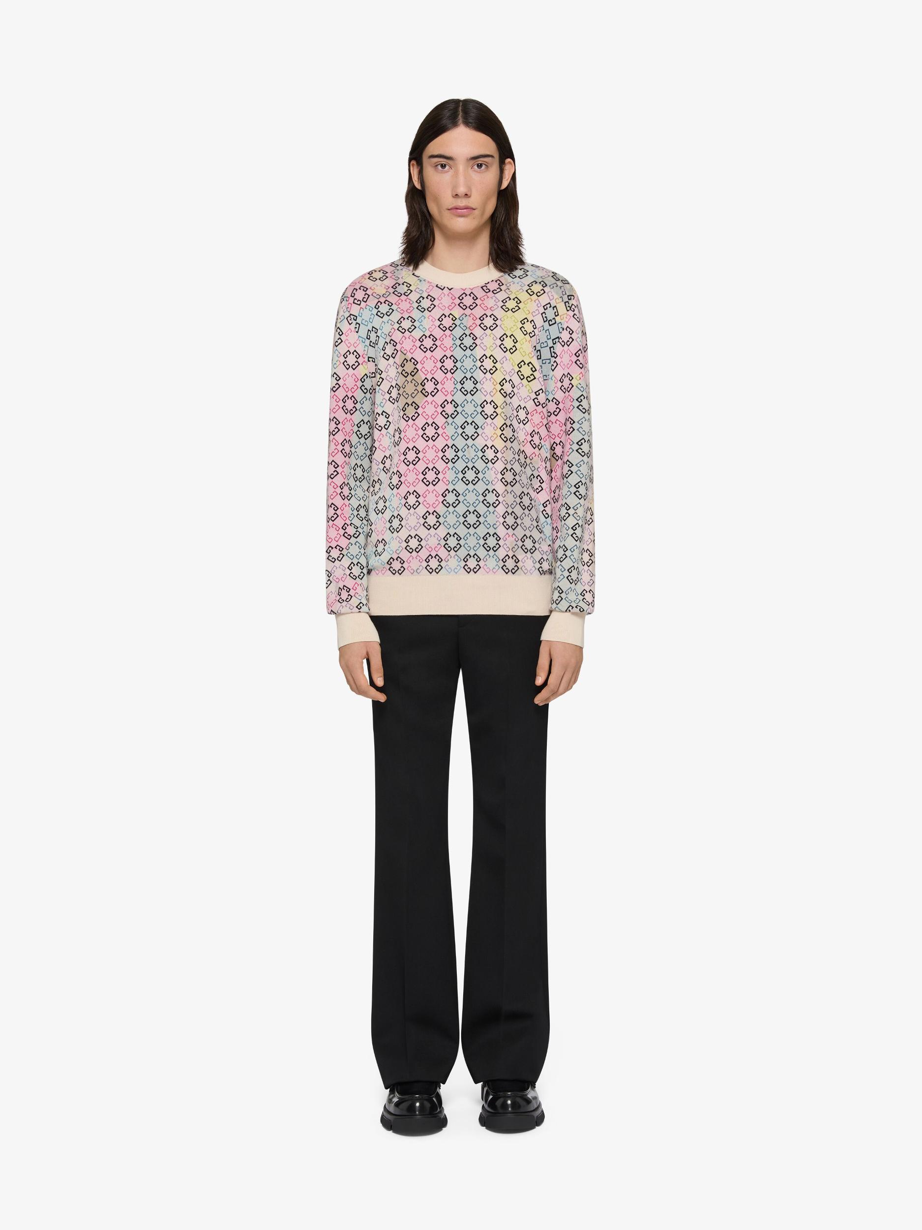 Multicolor sweater in monogram 72 cotton Product Image