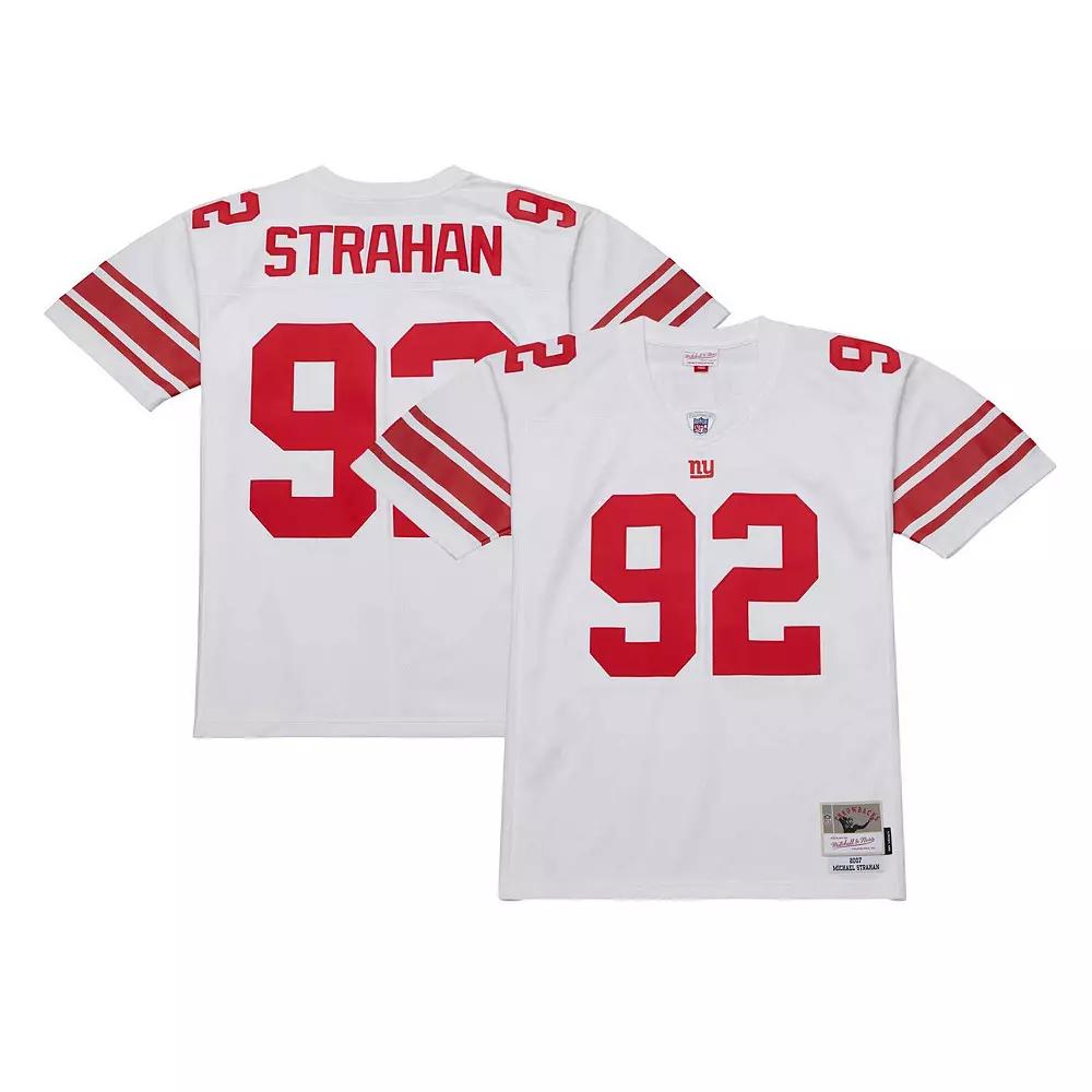 Men's Mitchell & Ness Michael Strahan White New York Giants Legacy Replica Jersey, Size: 3XL Product Image