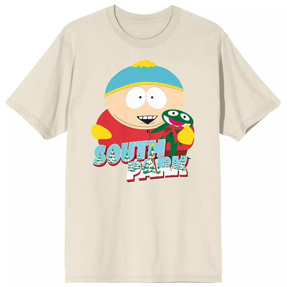 Men's South Park Eric Cartman Short Sleeve Graphic Tee, Size: Medium, Beig Green Product Image
