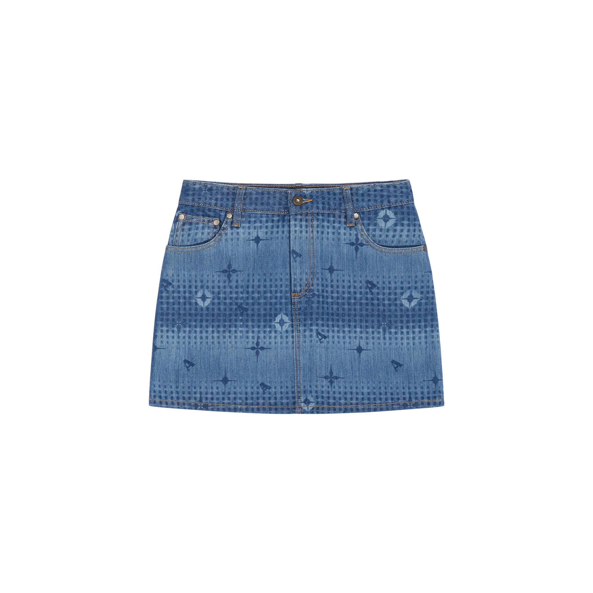 Women's Laser Denim Mini Skirt Female Product Image