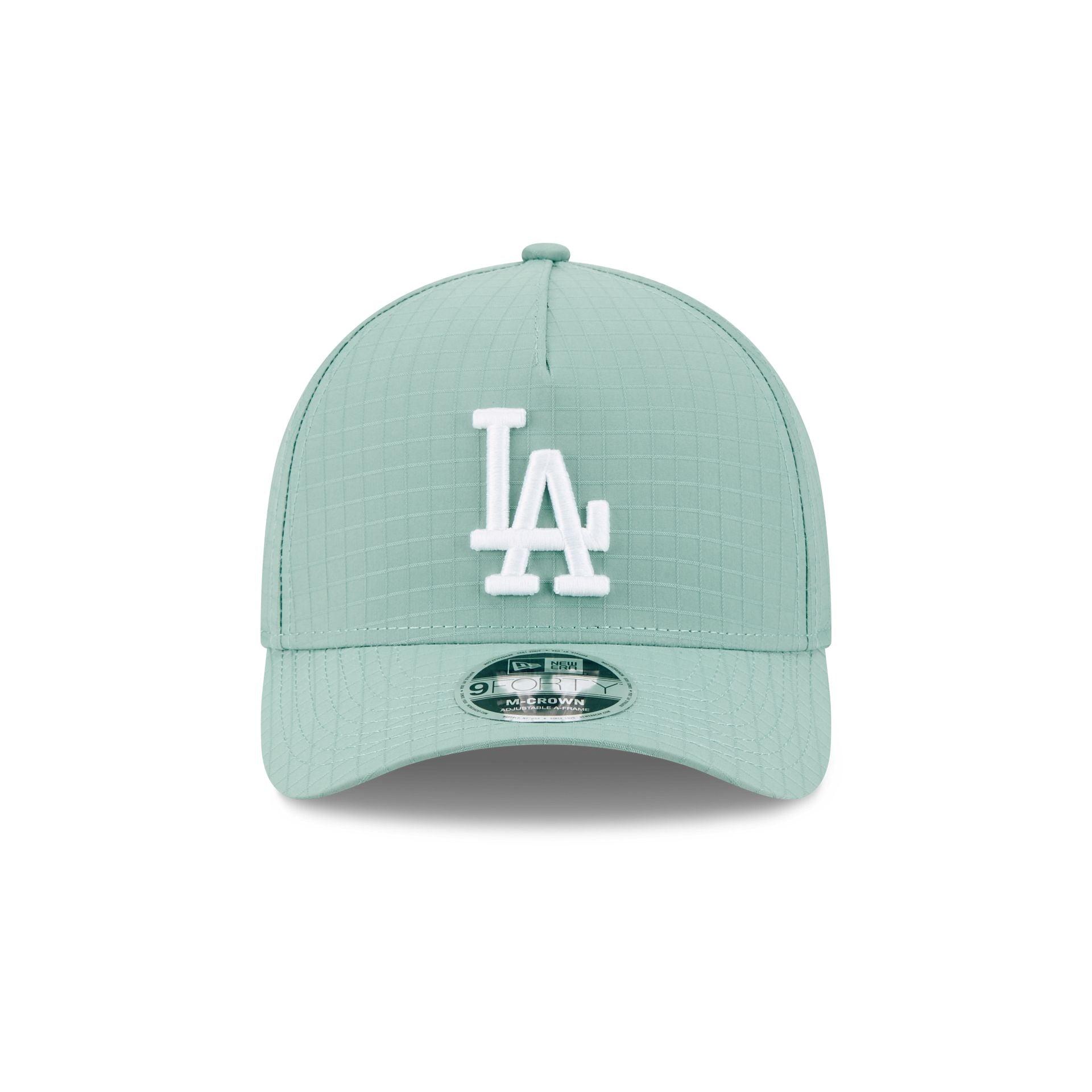 Los Angeles Dodgers Green Ripstop 9FORTY M-Crown A-Frame Snapback Hat Male Product Image
