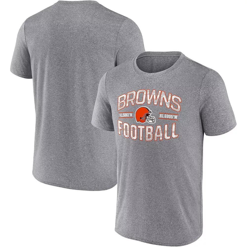 Men's Fanatics Branded Heathered Gray Cleveland Browns Want To Play T-Shirt, Size: Large, Grey Product Image