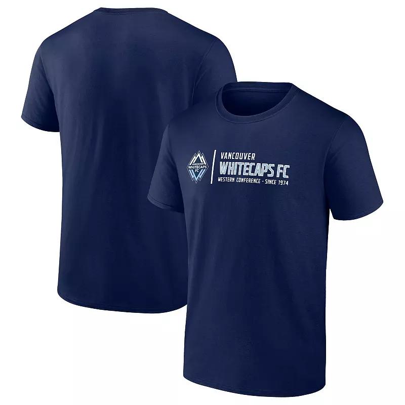Men's Fanatics Branded Navy Vancouver Whitecaps FC Iconic Team Confidence T-Shirt,  Product Image