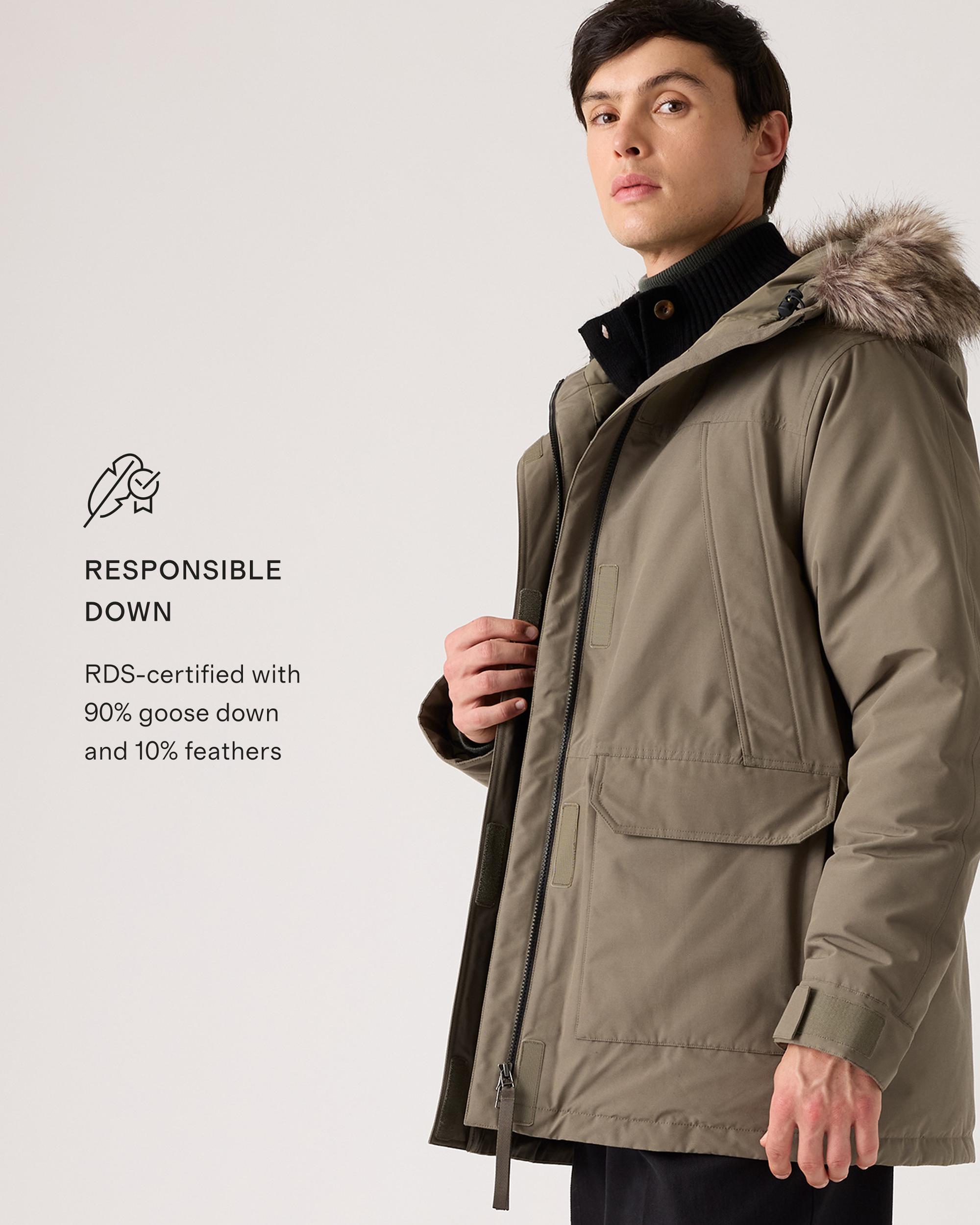 Quince | Men's Responsible Down Hooded Parka Recycled Polyester Product Image