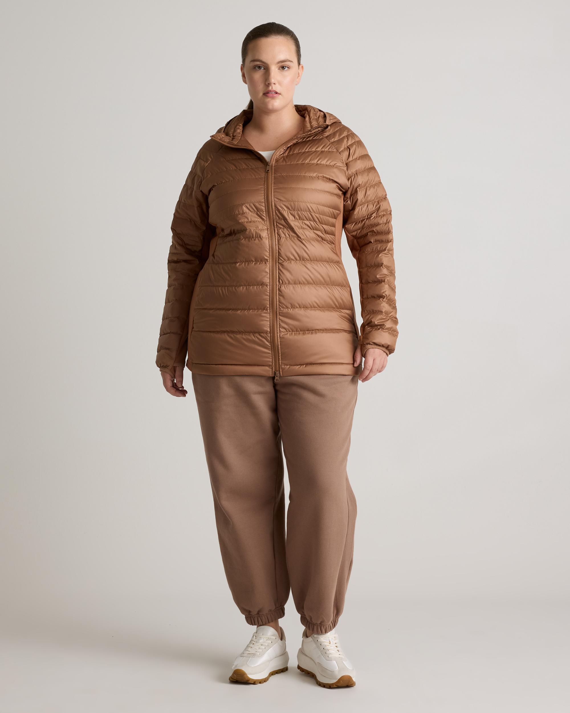 Quince | Women's Lightweight Down Packable Long Puffer Jacket Recycled Polyester Product Image