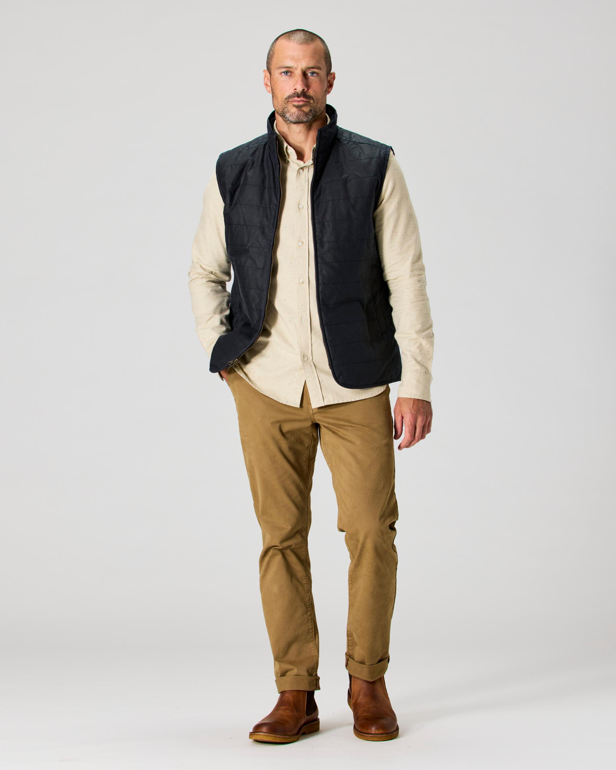 York Quilted Waxed Vest Product Image