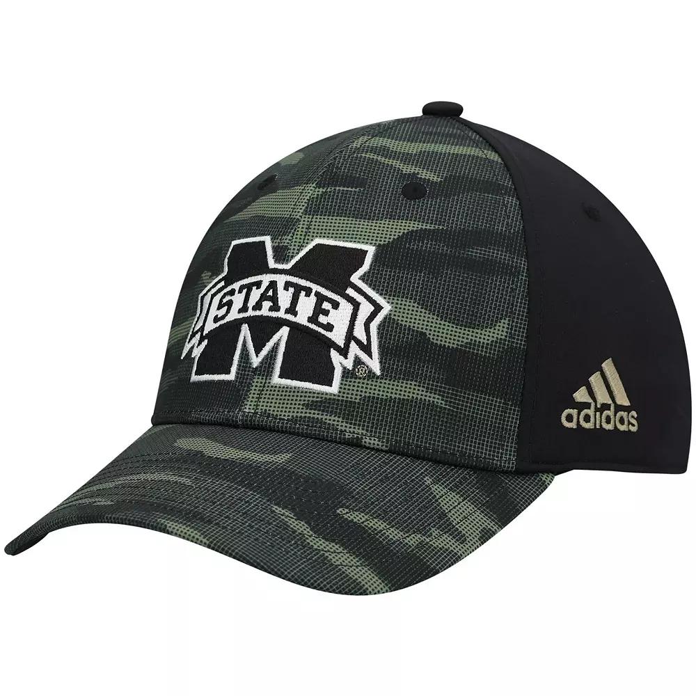 Men's adidas Camo Mississippi State Bulldogs Military Appreciation Primegreen Flex Hat, Size: Medium/Large, Mst Green Product Image