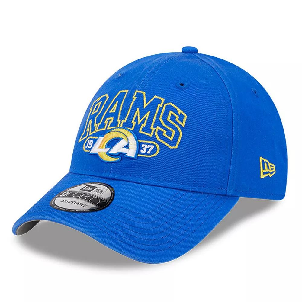Men's New Era Royal Los Angeles Rams Outline 9FORTY Snapback Hat, Blue Product Image