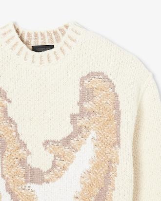 Runway Jacquard Crocodile Sweater Product Image
