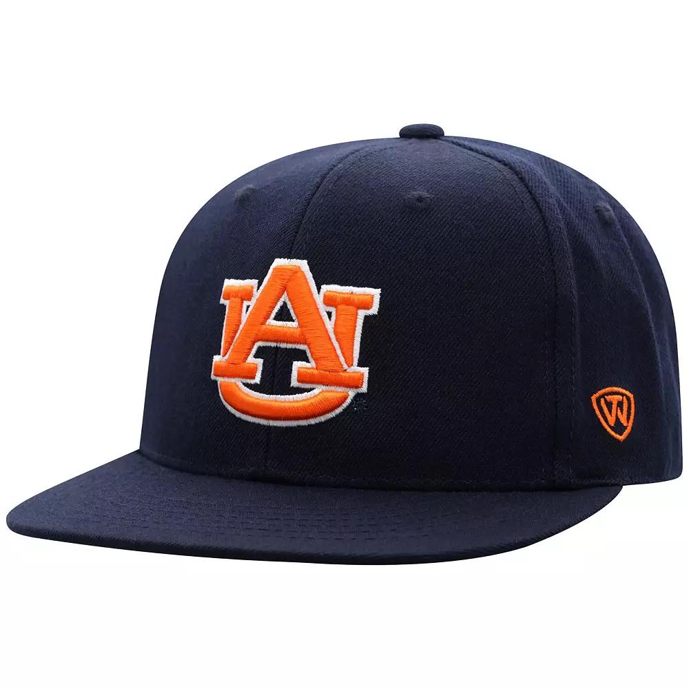 Men's Top of the World Navy Auburn Tigers Team Color Fitted Hat,  Product Image