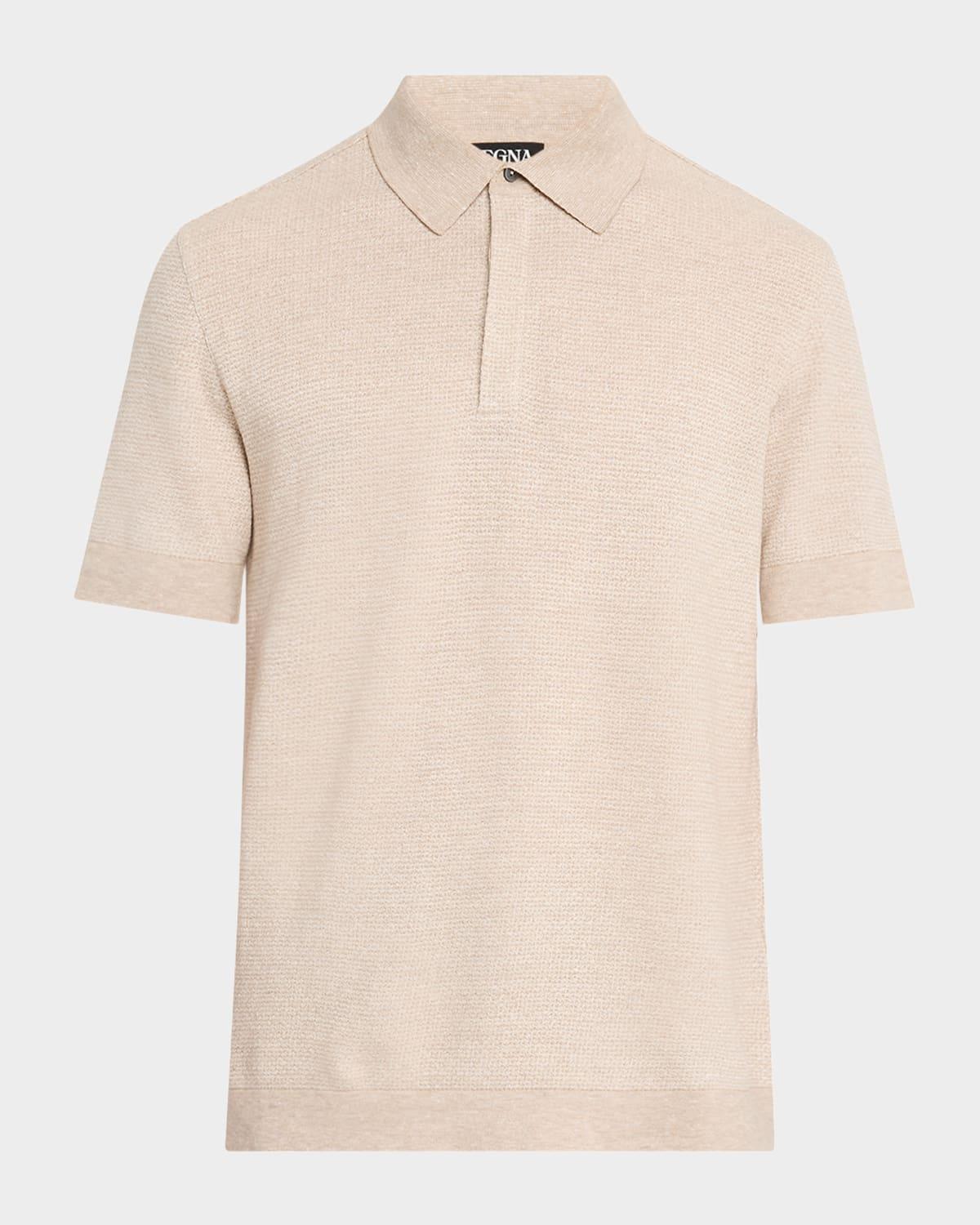Mens Jacquard Polo Shirt Product Image