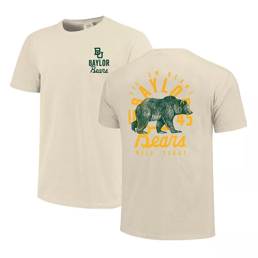 Men's Cream Baylor Bears Comfort Colors Mascot Overlay T-Shirt, Size: XL, Bay Beige Product Image