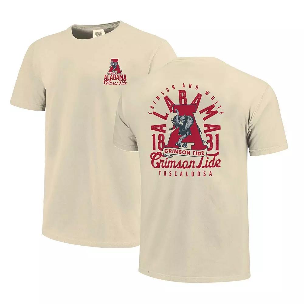 Men's Cream Alabama Crimson Tide Comfort Colors Mascot Overlay T-Shirt,  Product Image