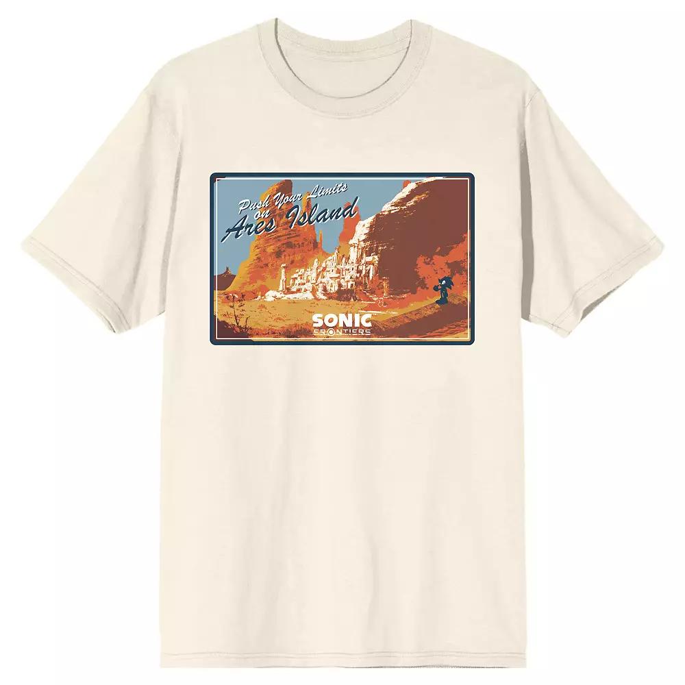 Men's Sonic Frontiers Videogame Graphic Tee, Size: Small, Off White Product Image