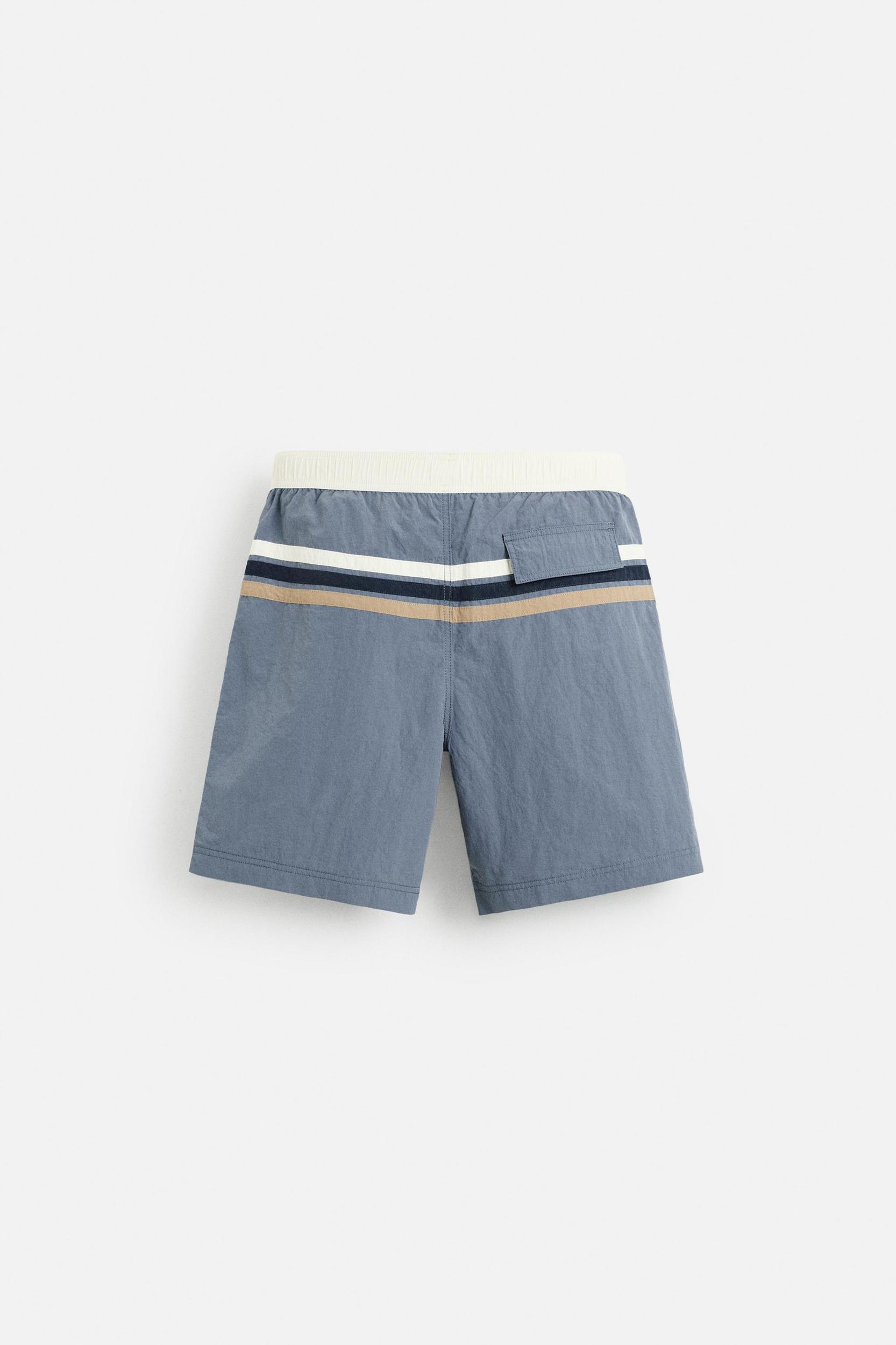 STRIPED LONG SWIMSUIT Product Image