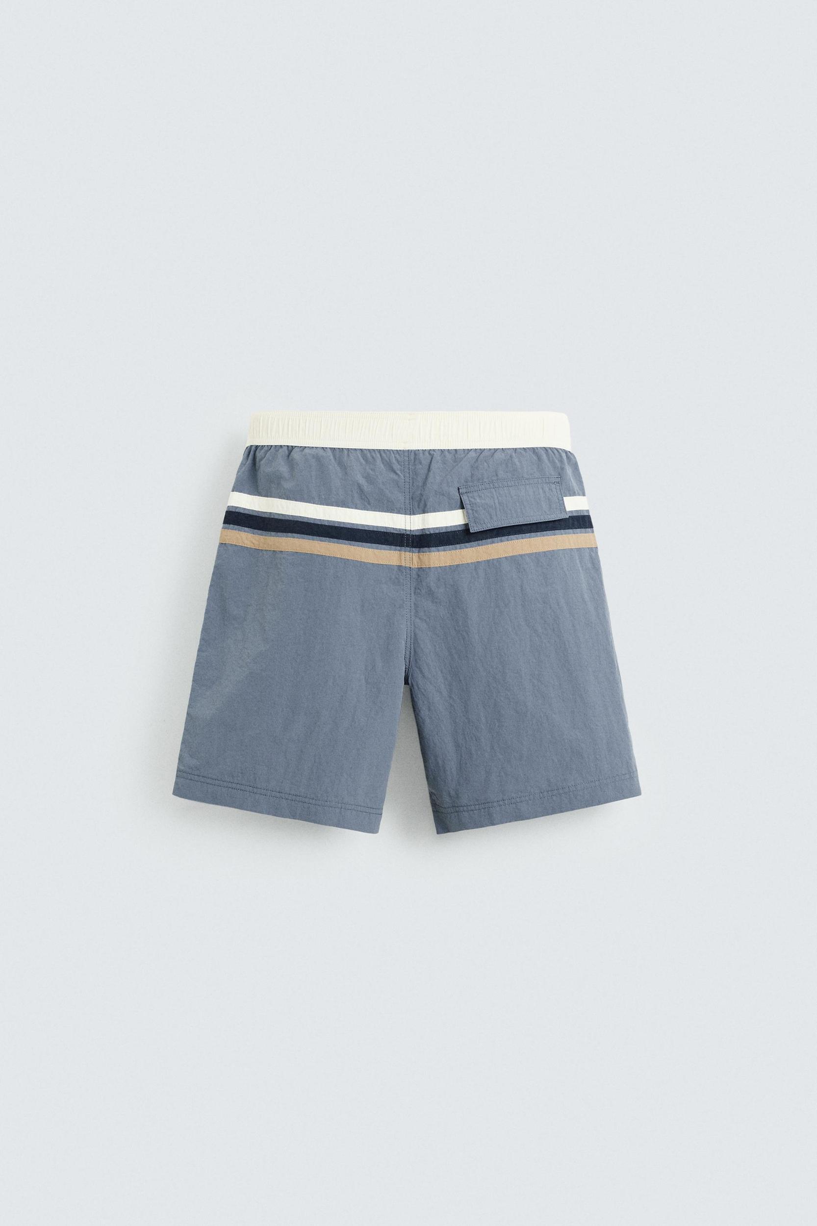 STRIPED LONG SWIMSUIT Product Image