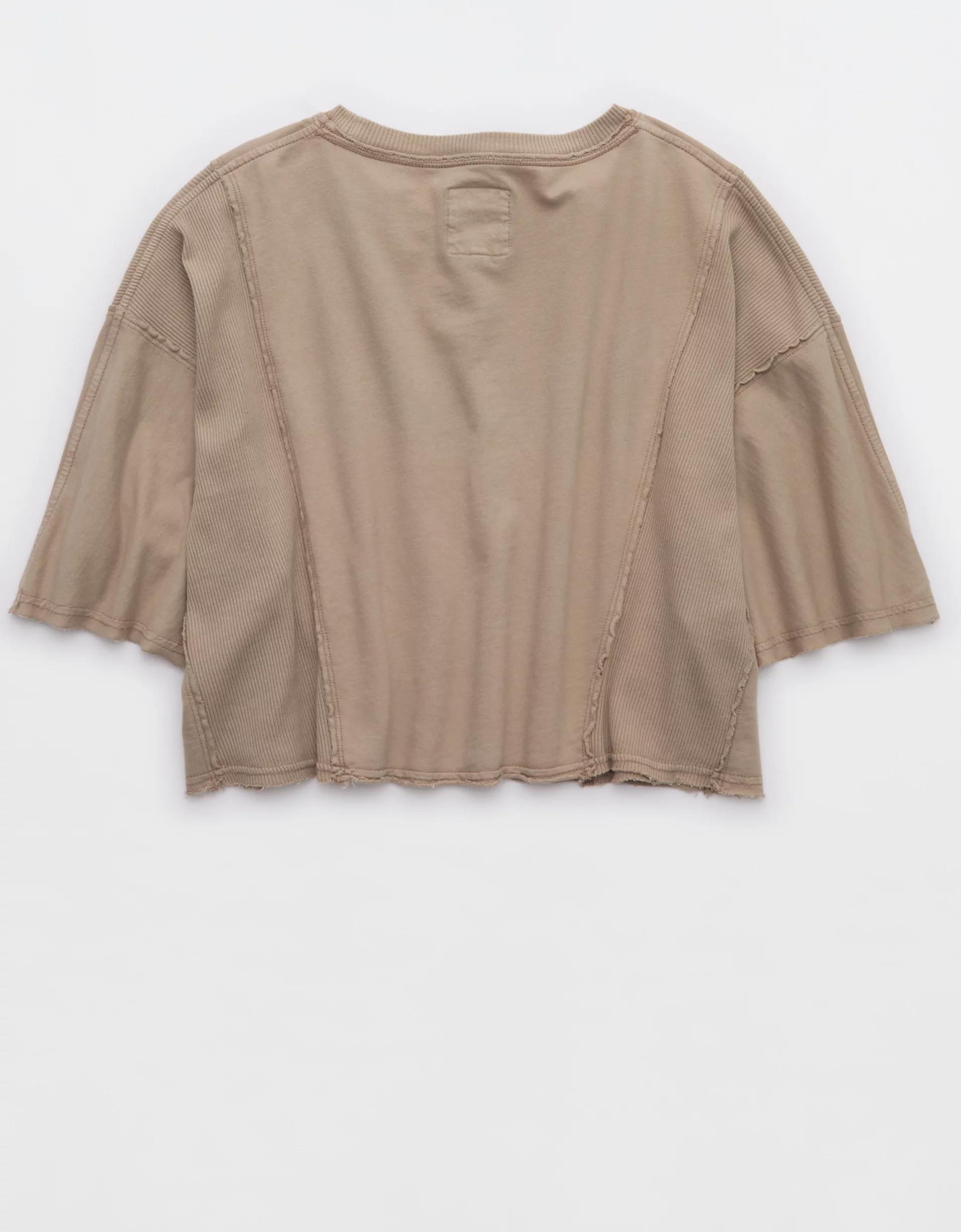 Aerie Let Loose Fleece T-Shirt Product Image