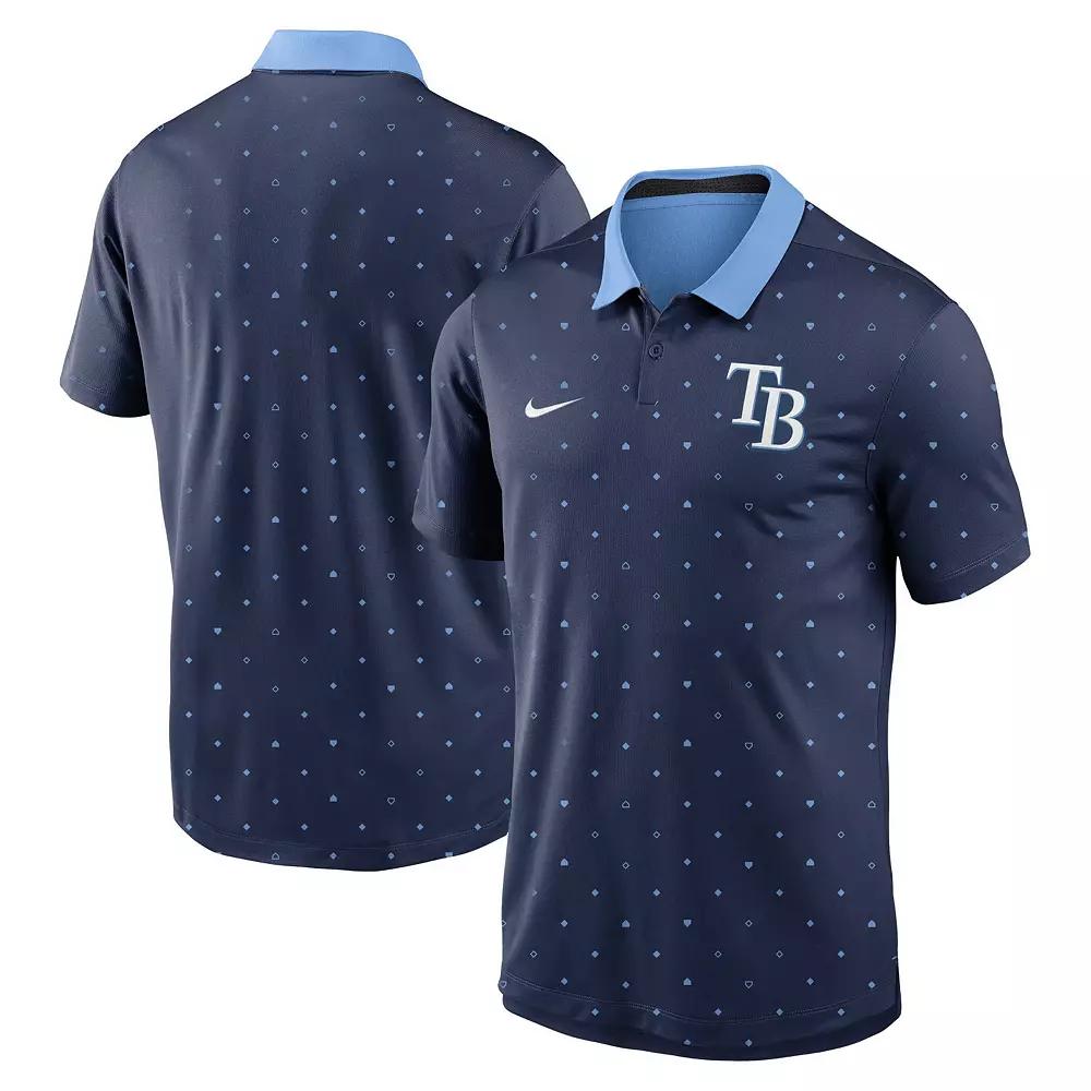 Men's Nike Navy Tampa Bay Rays Legacy Icon Vapor Performance Polo,  Product Image