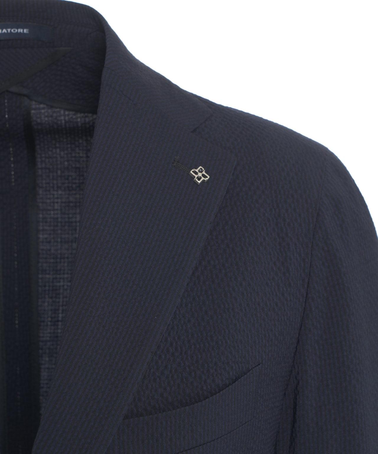Single-breasted virgin wool blazer Product Image