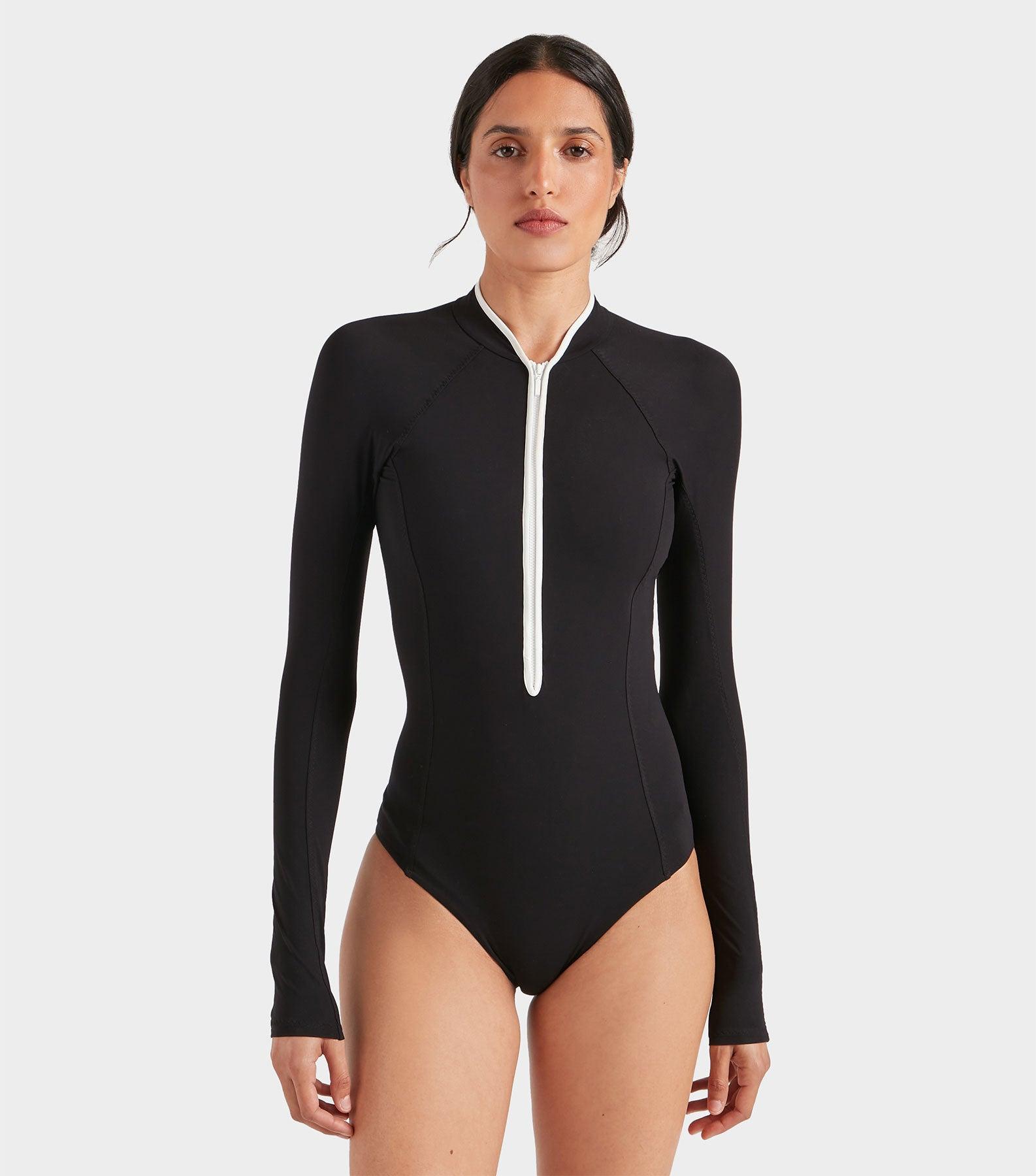 Tyra UPF 50+ Swim - Black/White Product Image