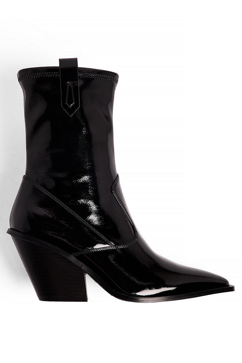 Ankle Glossy Cowboy Boots Product Image