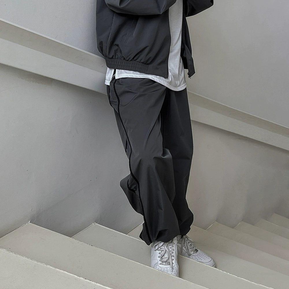 RT No. 11266 STRIPED SPORT STRAIGHT PANTS Product Image