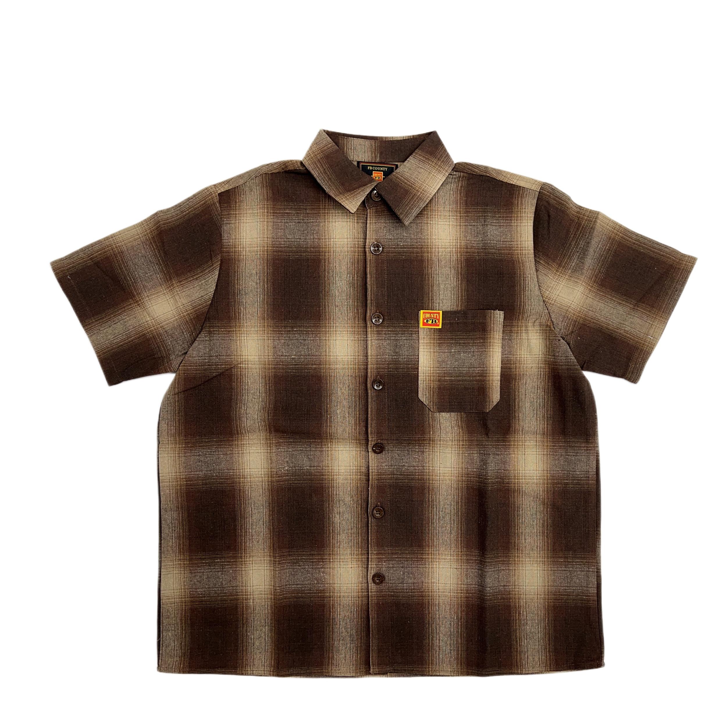 FB County Short Sleeve Checker Flannel Shirt Male Product Image