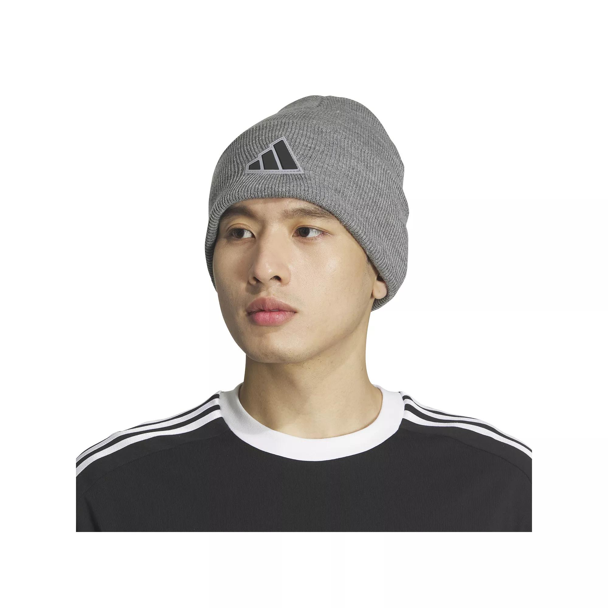 Men's adidas Postseason Foldover Beanie, Red Product Image