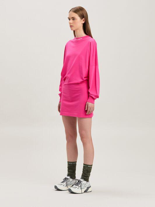 B CURVED LOGO MINI TEE DRESS FUCHSIA - S Product Image