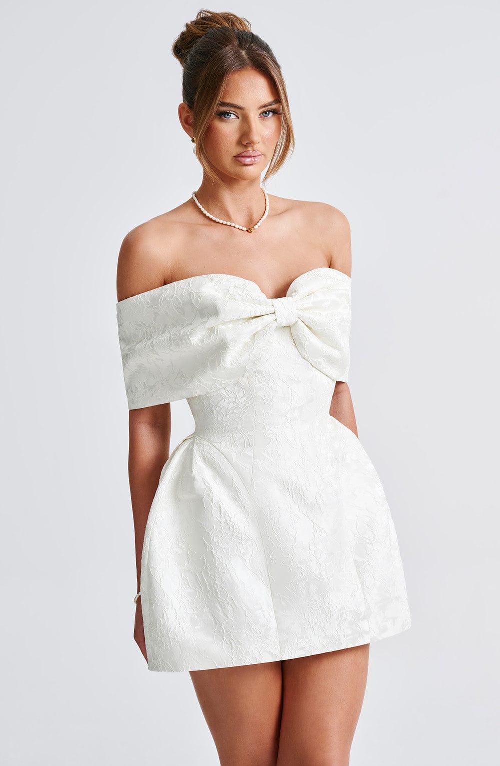 Raquel Mini Dress - Ivory Product Image