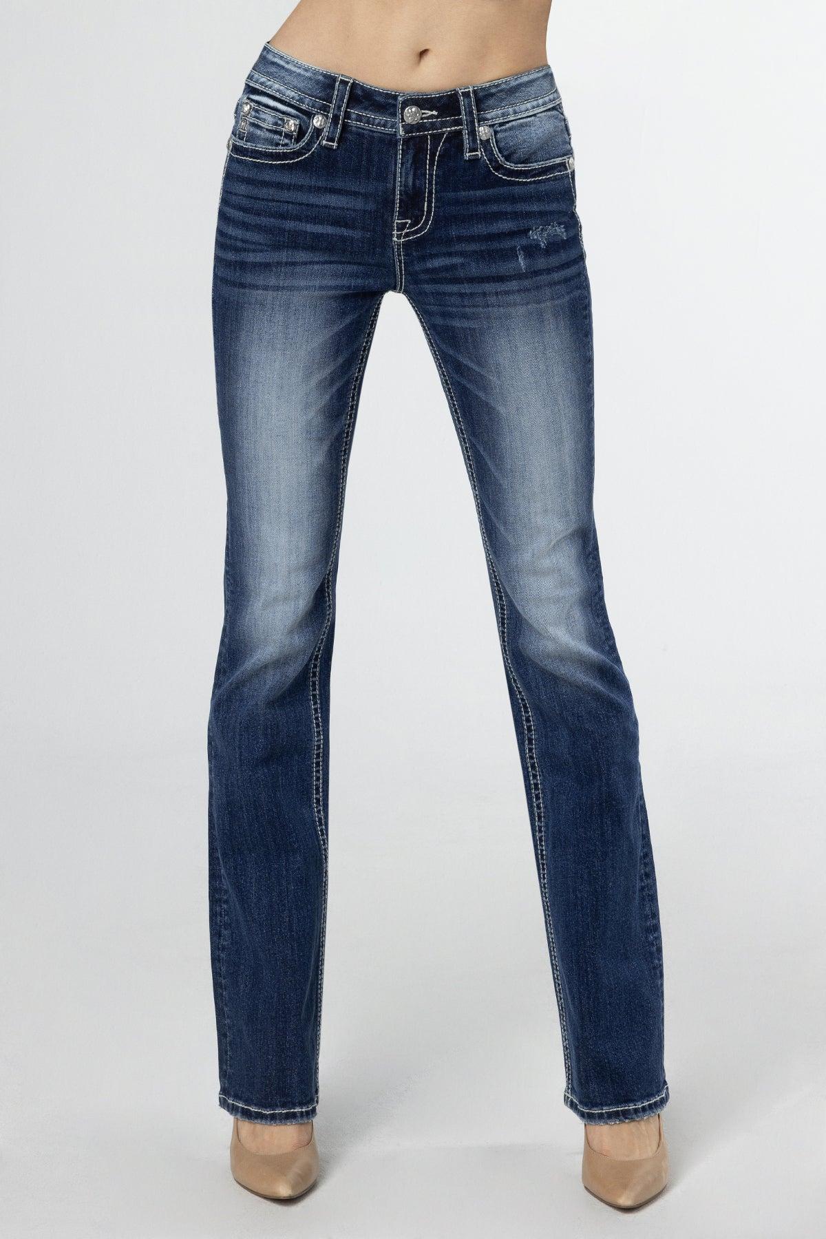 Shining Horseshoe Bootcut Jeans Product Image