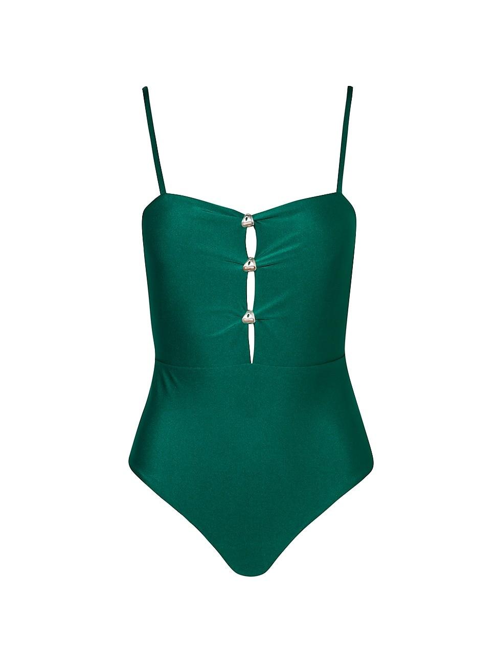 Womens Islote Palm One-Piece Swimsuit Product Image