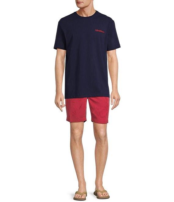 Caribbean Flat Front Jacquard 8#double; Inseam Shorts Product Image