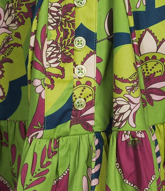 BCBG Long Sleeve Printed Cotton Shirt Dress Product Image