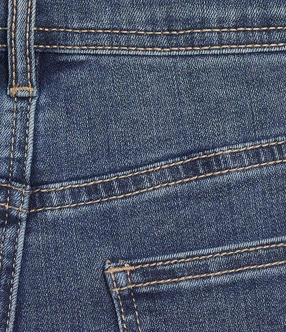 Charlie B. Stretch Denim 5 Pocket Frayed Hem Jeans Product Image