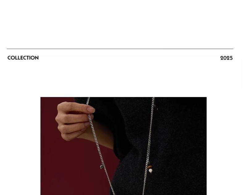 Miniature Handbag Stainless Steel Layered Necklace Product Image