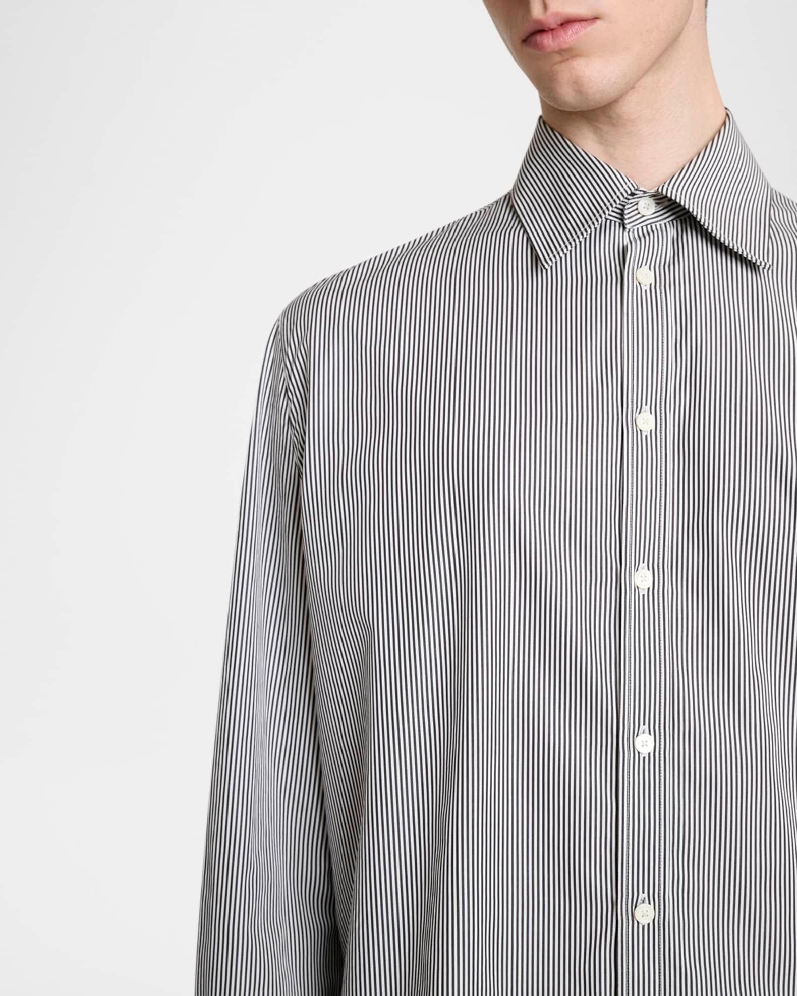 Men's Pinstripe Poplin Dress Shirt Product Image
