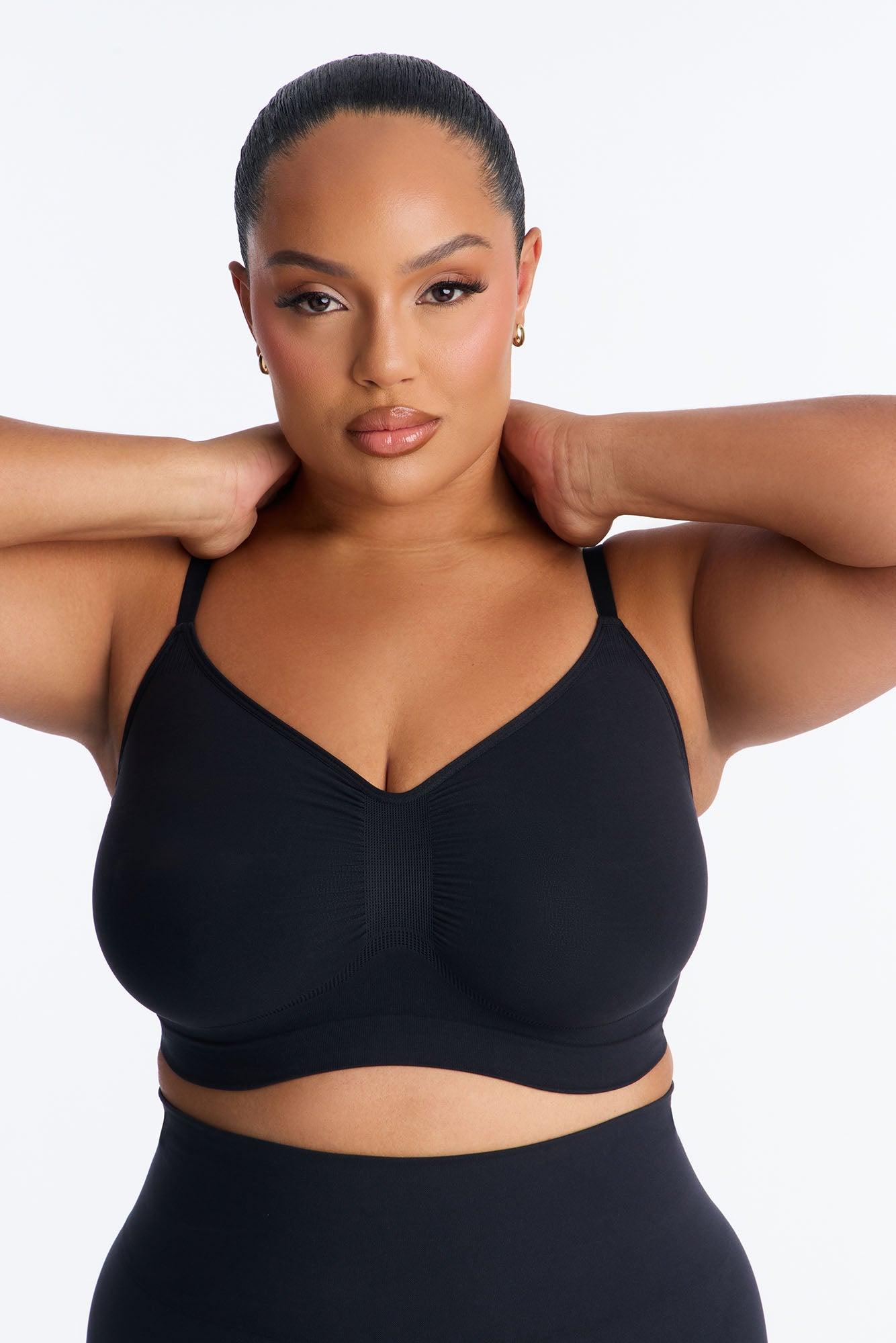 Nova Sculpt Seamless Strong Compression Bralette - Black Female Product Image