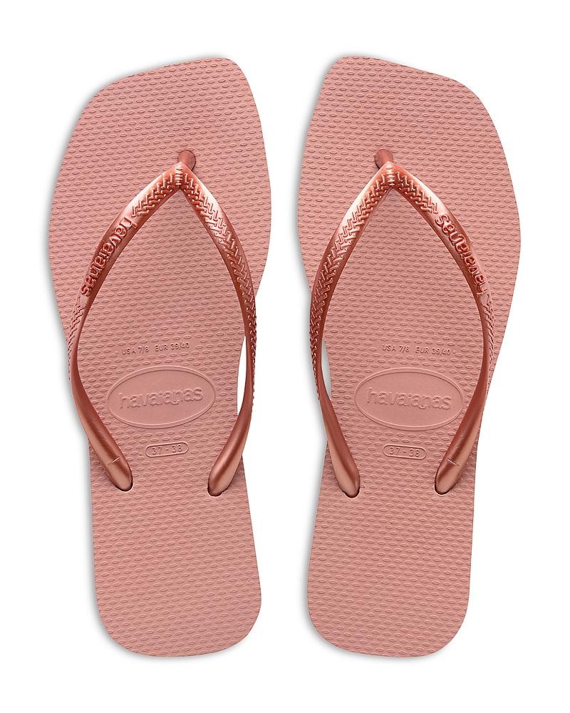 havaianas Womens Slim Square Toe Slip On Flip Flop Sandals Product Image
