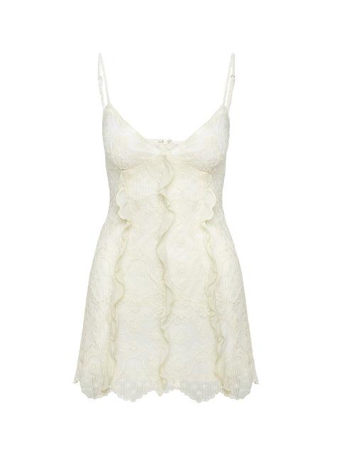 Ariadne Mini Dress Cream Product Image