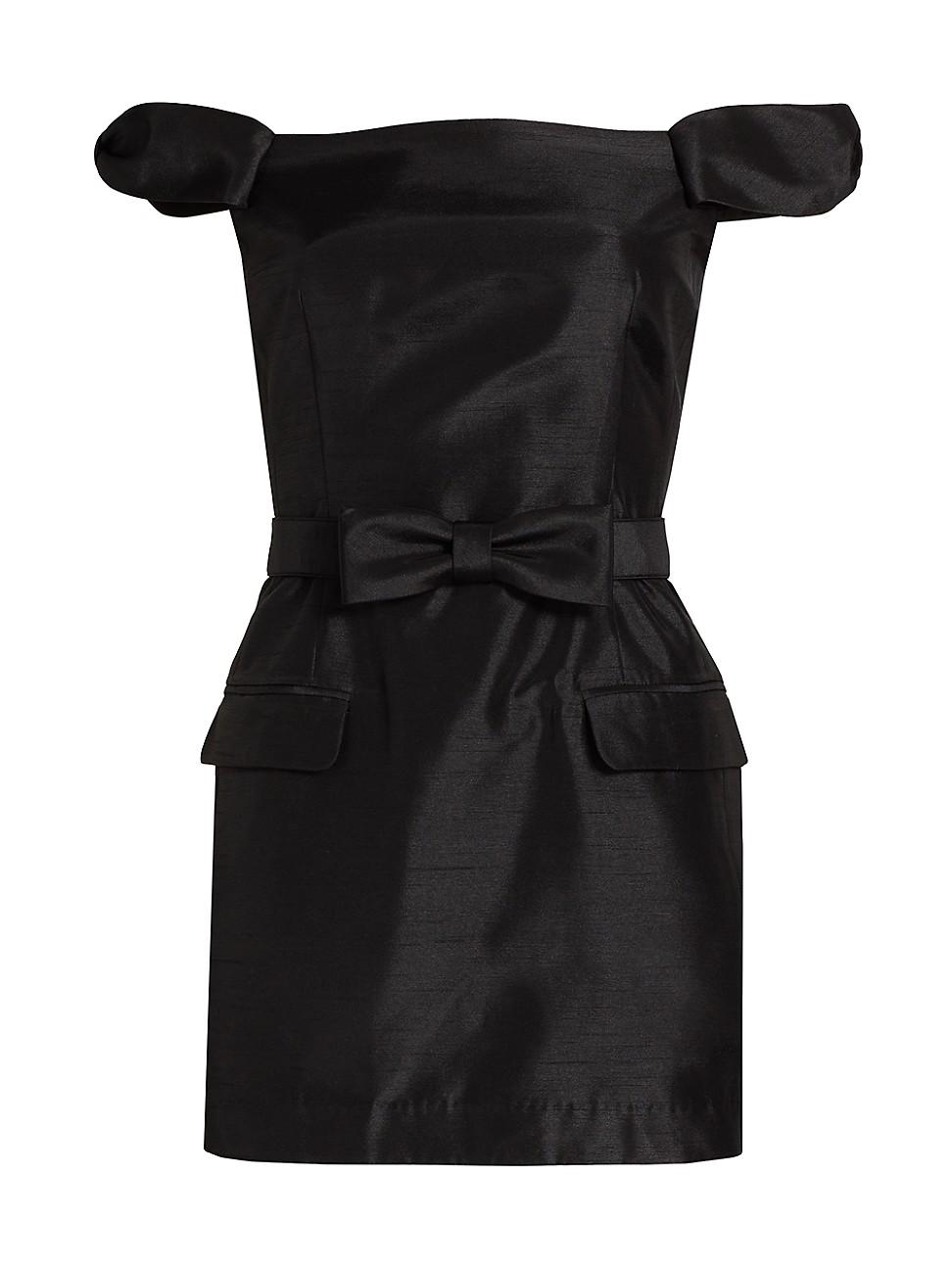 Womens Pema Taffeta Off-The-Shoulder Minidress Product Image
