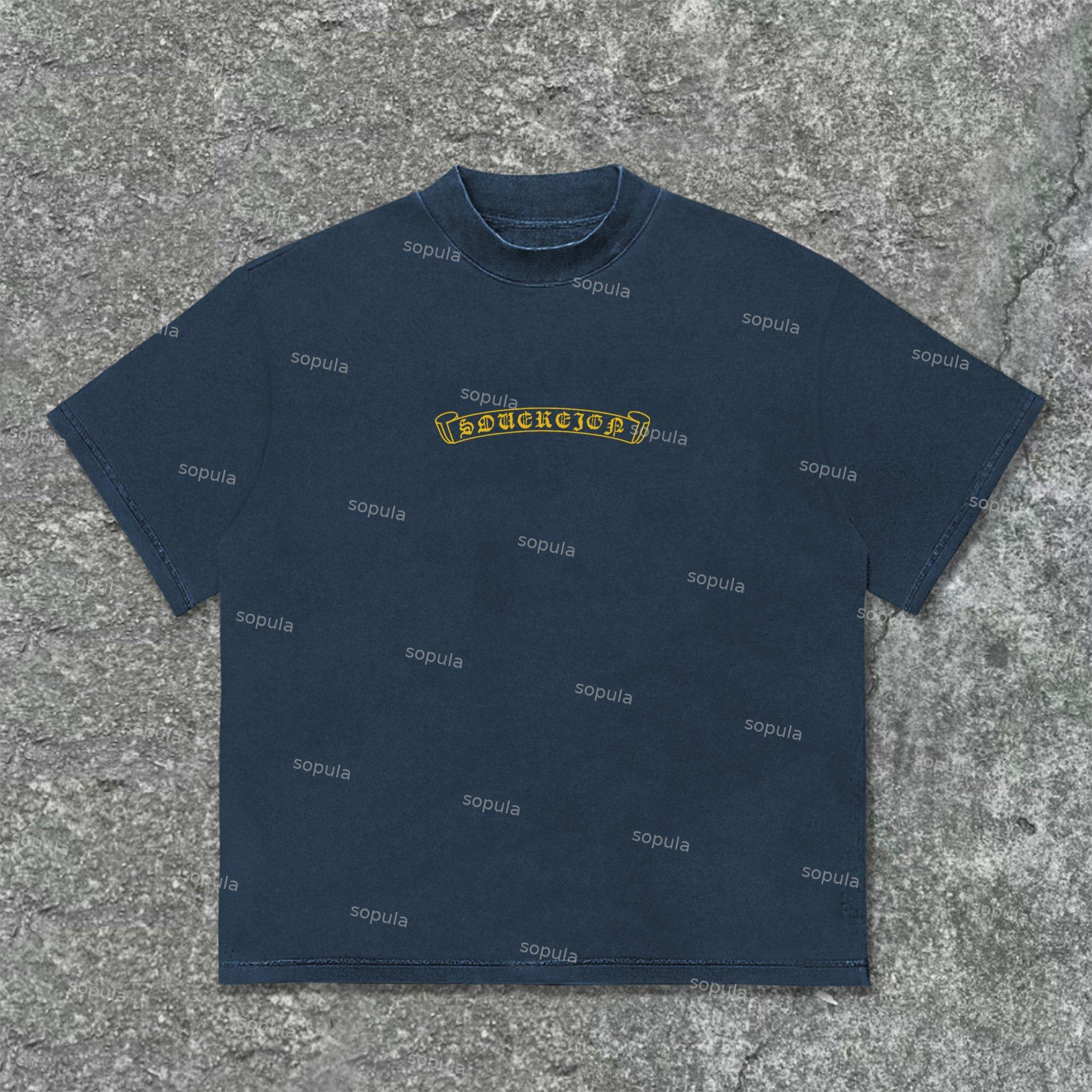 Sopula Sovereign Faith Sacred Heart Graphics Cotton T-Shirt Product Image