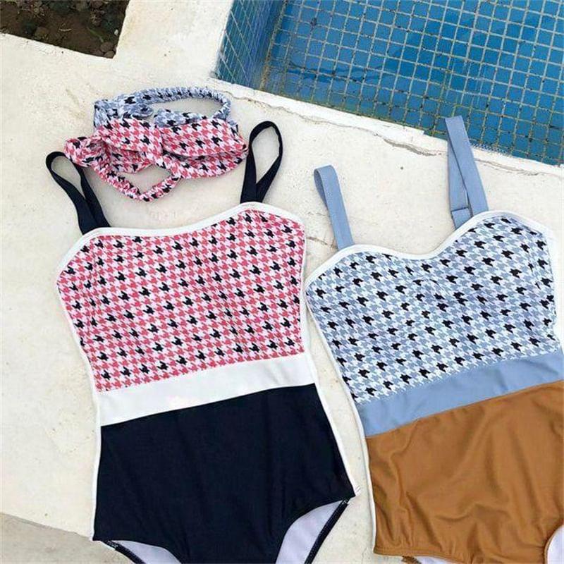 Houndstooth Swimsuit Product Image