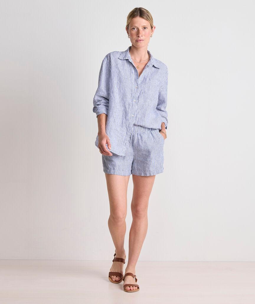 Linen Pull-On Shorts Product Image